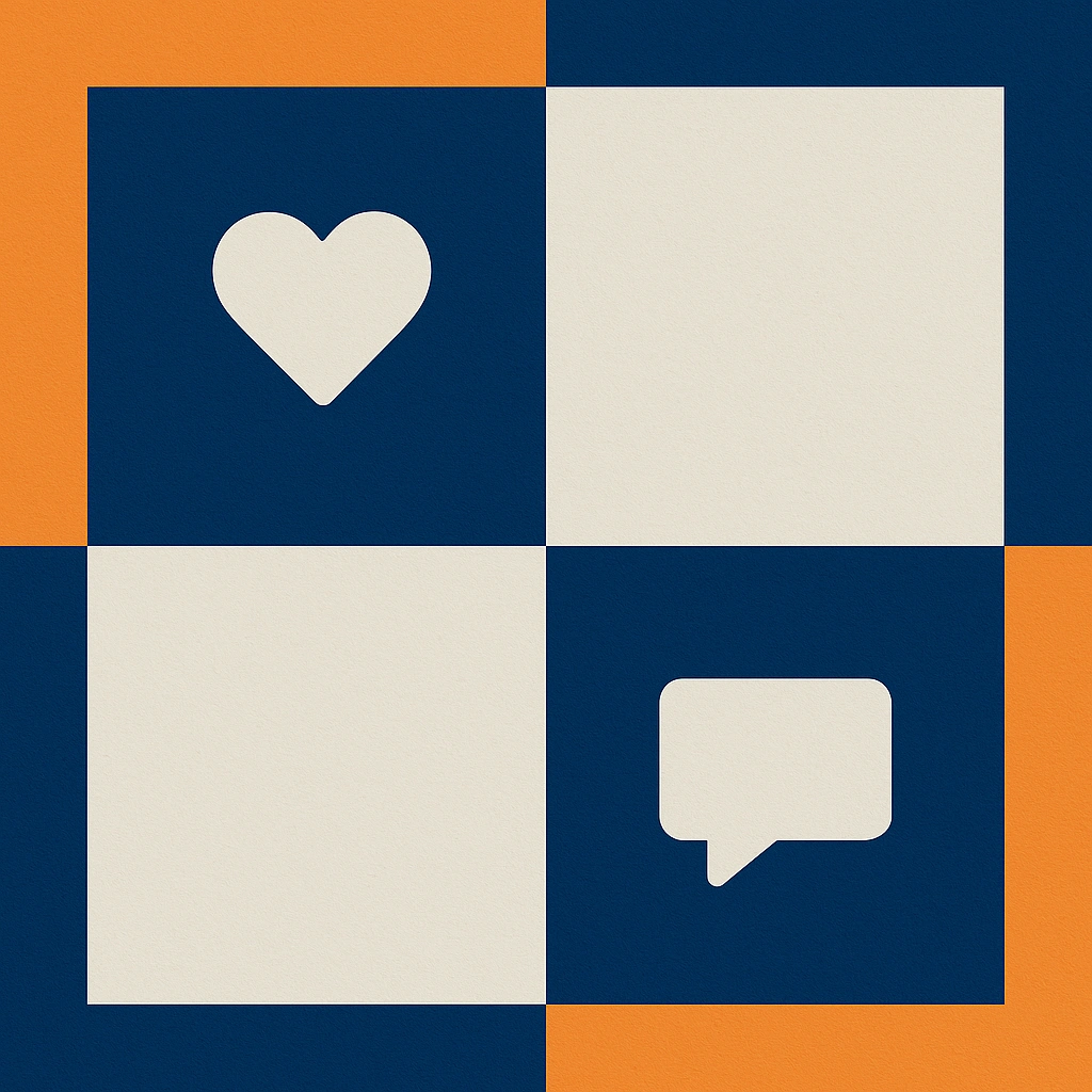 Exemplo de arte para Instagram com layout moderno